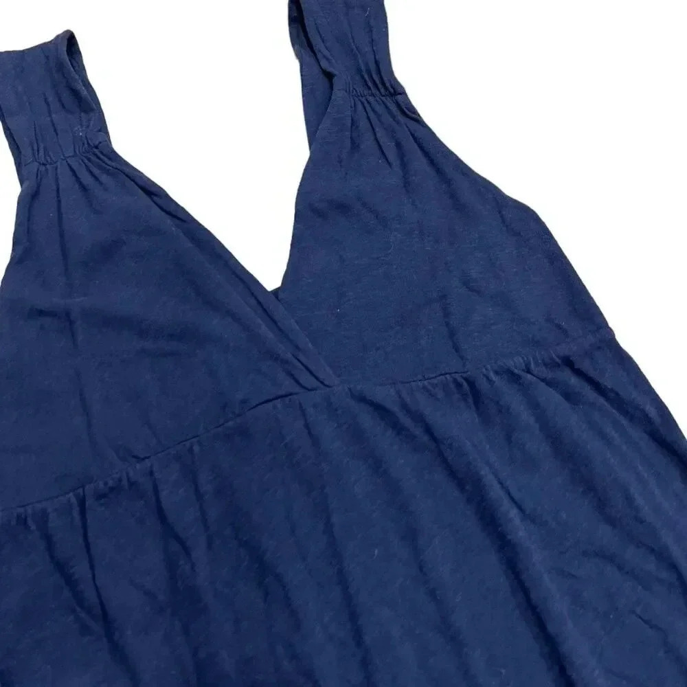 Splendid Navy Woven Crossover Aline Dress M - Picture 2 of 4